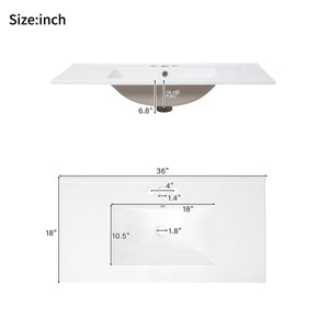 English Elm 72" Black Bathroom Vanity Set with Double Ceramic Sinks, Soft-Close Doors, Divided Drawer, Ample Storage and Solid Wood Frame for Durable Modern Style N729P000006B
