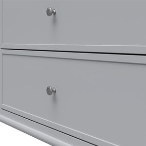 English Elm Valencia Seven Drawer Wide Dresser Dual Tone Laminate Matte Black Pulls Bedroom B2733S00011