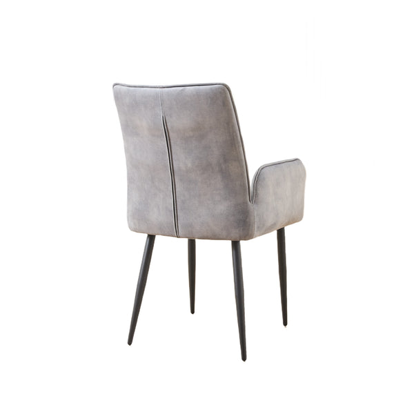 English Elm Modern Velvet Dining Chairs 2-Piece Set - Plush Comfort With Durable Iron Frames In Mustard & Gray N842P284568E