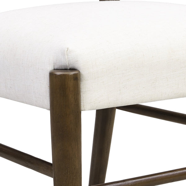 English Elm Christopher Knight Home® - 9PCS Dining Set with Rectangular Table and Ladder Back Chairs, Rubberwood Frame, Upholstered Seats Walnut N771P192288T_N771P195513T