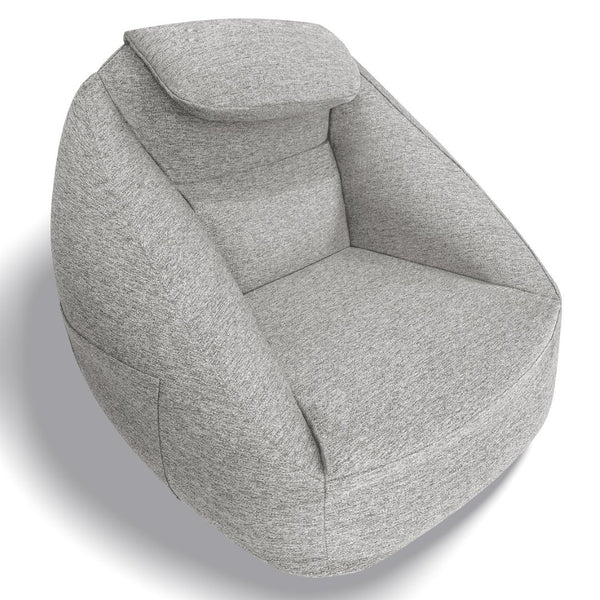 English Elm One Size Cloud Inflatable Ergonomic Couch with Headrest Five Chamber Portable Seat Grey B035P408428