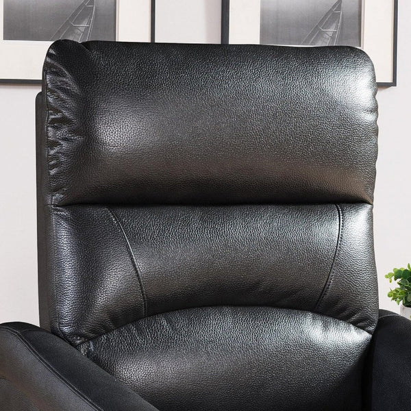 English Elm 1pc Faux Leather Power Lift Recliner with Massage and Full Chaise Pad for Living Rooms B011P205578