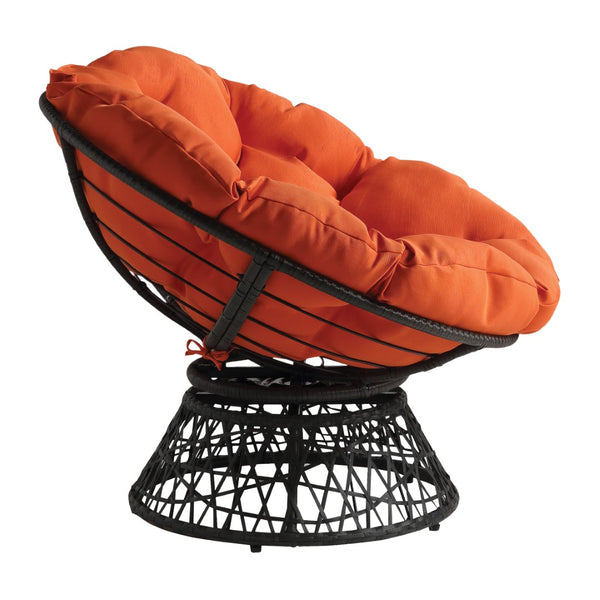 OSP Home Furnishings Papasan Chair Orange