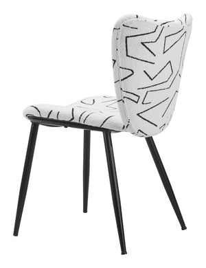 Zuo Modern Prestige Dining Chair Set Of 2 – Chic Design With Plush Comfort For Modern Dining Spaces White 100% Polyester,Plywood,Steel 110290-zuo-modern