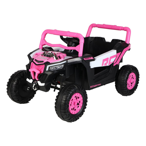 English Elm Ride on 12v Electric Kids Car with Remote Control Swing Function and Bluetooth Music Pink W1760P358706