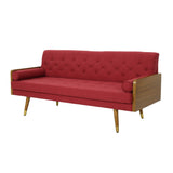 Christopher Knight Home® - Noble House - Jalon Mid-Century Modern Tufted Fabric Sofa