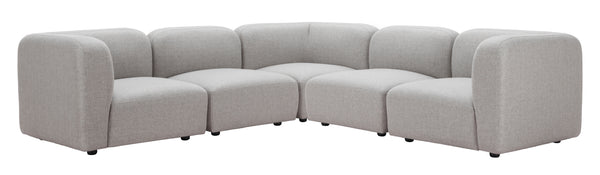 Biak Middle Chair Gray 110367 Zuo Modern