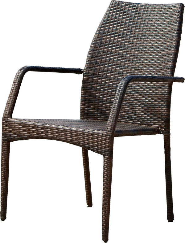 English Elm Christopher Knight Home® - Outdoor Wicker Chairs Brown Resin 54020 KD MP2 Set of 2 – Iron Frame, Weatherproof, Deep Seat Comfort N769P236896D
