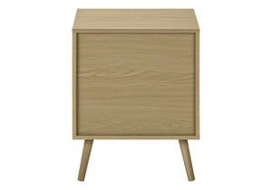 English Elm Accent Side Table Rustic Grey Laminate Compact Storage Cabinet Transitional Bedroom Natural B2710P461709