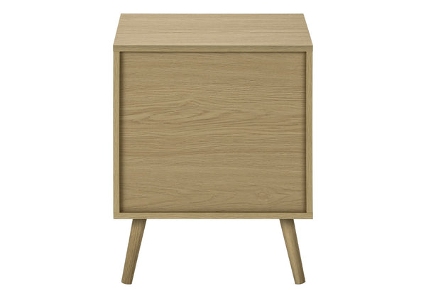 English Elm Accent Side Table Rustic Grey Laminate Compact Storage Cabinet Transitional Bedroom Natural B2710P461709