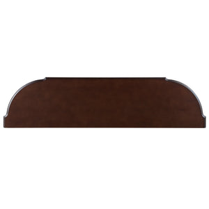 English Elm Retro Curved Wood Console Table 52" Half Moon Entry Table with Solid Pine Frame, 2 Drawers & Shelf, Distressed Finish, Easy Assembly Espresso W1202P178622