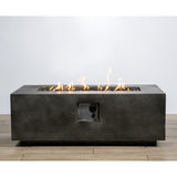 English Elm Concrete Propane/Natural Gas Fire Pit Table