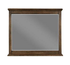 English Elm Franklin Walnut Four Piece Full Bedroom Suite with Headboard Dresser and Nightstand B2726P457620