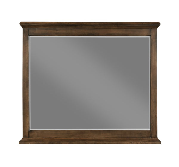English Elm Franklin Walnut Four Piece Full Bedroom Suite with Headboard Dresser and Nightstand B2726P457620