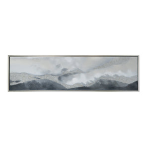English Elm 70.9X19.7" 'See The Vision' Hand-Painted Gray Landscape Wall Art For Calming Home Décor & Focal Point W2078P313338