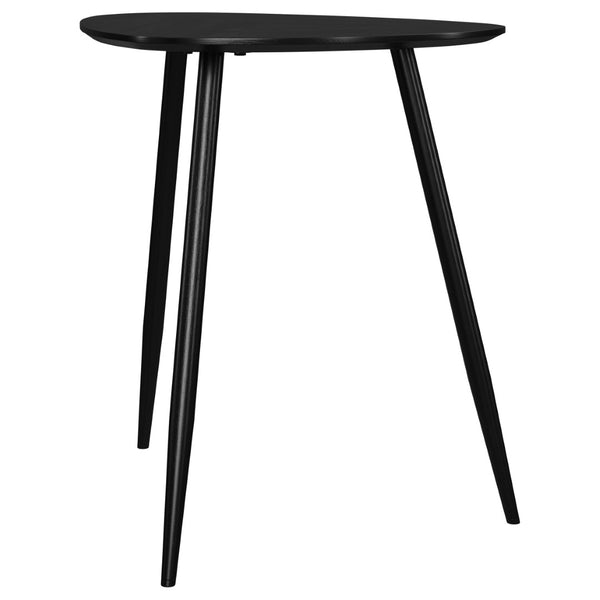 English Elm Xander Mid-Century Black Mango Wood End Table With Kidney-Shaped Top For Stylish Living Spaces B062P378350-GIGA