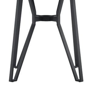 English Elm Christopher Knight Home® - Round Mid-Century Bar Table with Hairpin Metal Legs and Open Shelf, 46.85" Diameter, Stylish Dining Brown N771P205281W