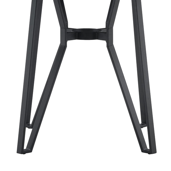 English Elm Christopher Knight Home® - Round Mid-Century Bar Table with Hairpin Metal Legs and Open Shelf, 46.85" Diameter, Stylish Dining Brown N771P205281W