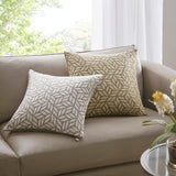 Croscill Home Melodia Transitional Square Decor Pillow CHM30-0019 Tan