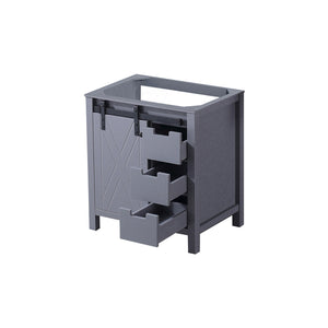 English Elm Dark Grey Bath Vanity - 30" W Stylish Storage Solution With Soft-Close Drawers & Quick Installation B2731P260000