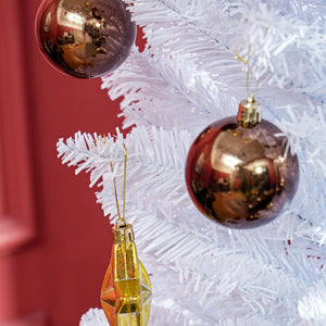 English Elm Snow Flocked Pink Pencil Artificial Christmas Tree for Entryway or Bedroom Corner T3971P414622