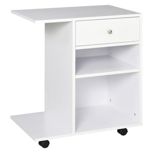 English Elm File Cabinet Cart with Rolling Casters Cpu Compartment and Drawer for Home Office T3971P470616