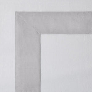 JLA Home Croscill Home - European Linen Blend Pillow Sham with Two-Sided Patchwork Frame and Appliqué Border, 26x26in Elegance CHM11-0011