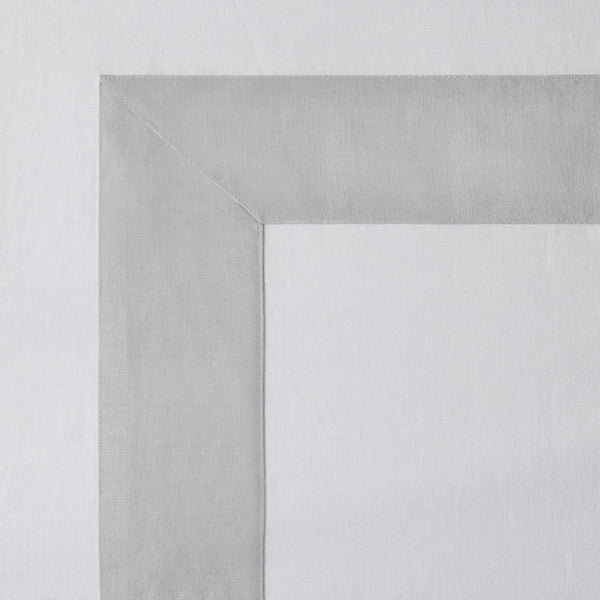 JLA Home Croscill Home - European Linen Blend Pillow Sham with Two-Sided Patchwork Frame and Appliqué Border, 26x26in Elegance CHM11-0011