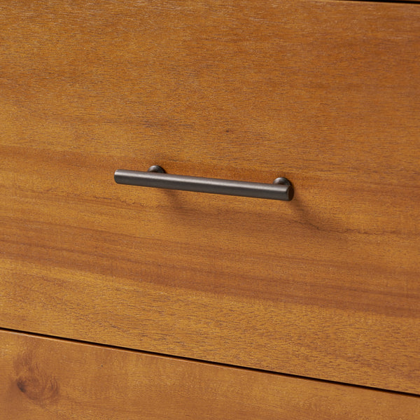 English Elm Christopher Knight Home® - Okioki Mid-Century 3-Drawer Dresser in Acacia Wood — Sturdy, Smooth-Glide Storage for Bedrooms Natural 67064.00