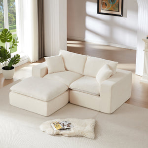 English Elm Modern Chenille Cloud Sofa - Versatile Comfort For Stylish Living Rooms, Apartments & Offices W3396S00044