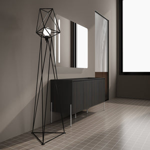 English Elm 60" Modern Freestanding Bathroom Vanity Cabinet with Soft-Close Doors, Ample Storage, KD Package Excluding Sink W1972P243180