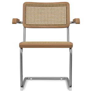 English Elm Madalyn Dining Armchair Set Of 2 - Modern-Classic Design With Rattan And Chrome, Perfect For Any Space B136P266913