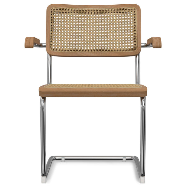 English Elm Madalyn Dining Armchair Set Of 2 - Modern-Classic Design With Rattan And Chrome, Perfect For Any Space B136P266913