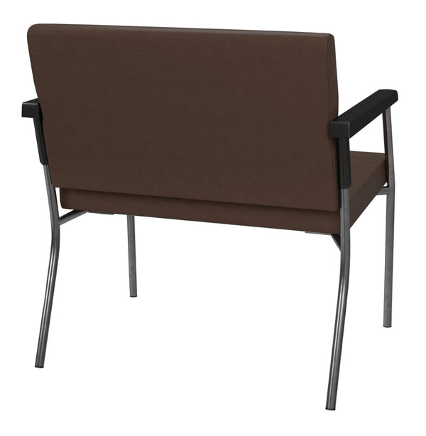 OSP Home Furnishings Bariatric Big and Tall Guest Chair with Reinforced Metal Frame for Waiting Rooms Java BC9603-R102