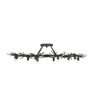 Rainforest Bronze Semi-Flush Mount Light Fixture - Nature-Inspired Design for Modern Spaces