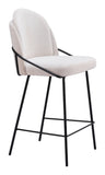 Jambi Counter Stool - Set of 2 Ivory 109967 Zuo Modern