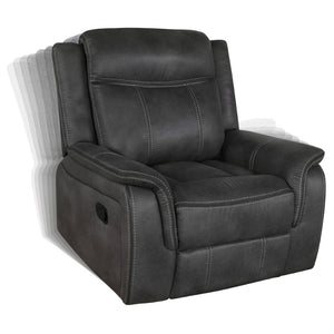 English Elm Franklin Microfiber Reclining Sofa Set with Wall Hugger Design and Tufted Cushioning B062S01587