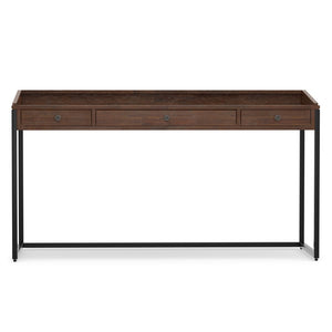 English Elm Ralston Handcrafted Desk In Distressed Charcoal Brown - Stylish, Functional, And Perfect For Small Spaces B136P159561-GIGA