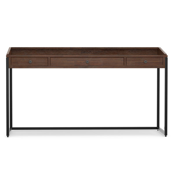 English Elm Ralston Handcrafted Desk In Distressed Charcoal Brown - Stylish, Functional, And Perfect For Small Spaces B136P159561-GIGA