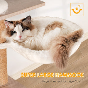 English Elm Cat Condo Tower with Hidden Litter Enclosure Sisal Posts and Feeding Station W1687P304380