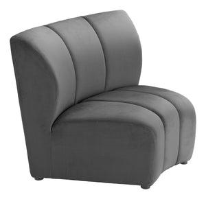 Zuo Modern Garbi Modular Sectional Sofa - Luxurious Velvet Seating With Versatile Design For Modern Spaces Black 100% Polyester,Plywood,Poplar Wood 110775-zuo-modern