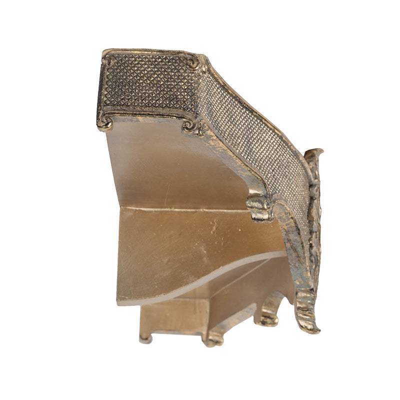 English Elm 23.2x6.3x5.9" Gold Wall Plaque — Lavish Carved Gold Finish, Textured Elegance for Plates & Photos, Timeless Decor W2078P313322