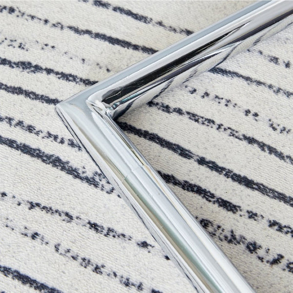 English Elm Table And Chair Set - Modern 38.6" Round Glass Dining Table With 4 Stylish Pu Chairs - Silver Legs W1151S03825-GIGA