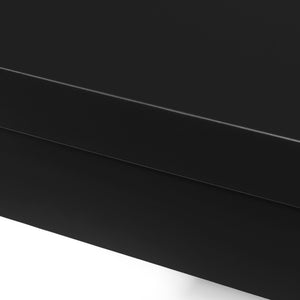 English Elm Christopher Knight Home® - Wood Counter Height Dining Table with Farmhouse Charm, Durable Rubberwood Frame & Easy-Clean Top Matte Black 69004.00BLK