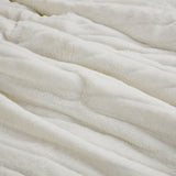 Madison Park Amara Glam/Luxury Faux Fur Comforter Set MP10-7687 Ivory