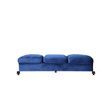 Christopher Knight Home® - Noble House - - Classic 3-Seater Velvet Sofa In Navy Blue, Offering Timeless Elegance And Luxurious Comfort For Your Living Space, Featuring Plush Upholstery For Ultimate Relaxation And Stylish Entertaining