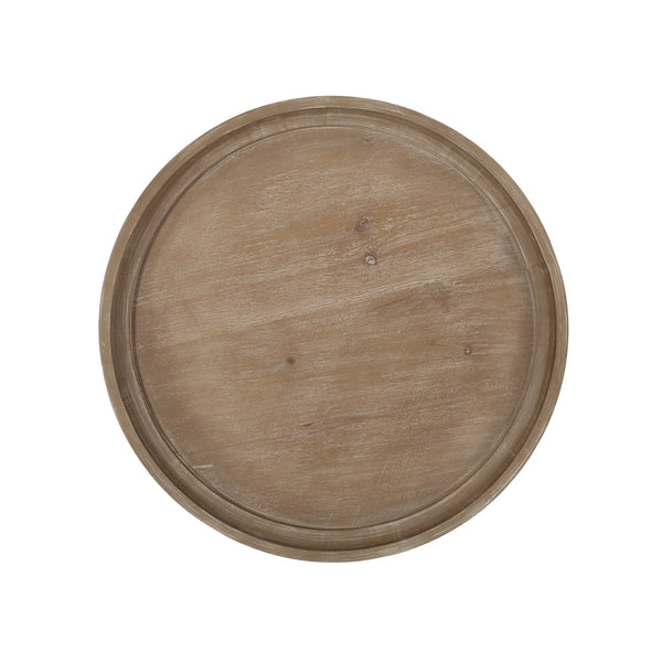English Elm Christopher Knight Home® - End Table - Elegant French Country Accent Table With Hourglass Design & Natural Faux-Wood Finish N771P239454K