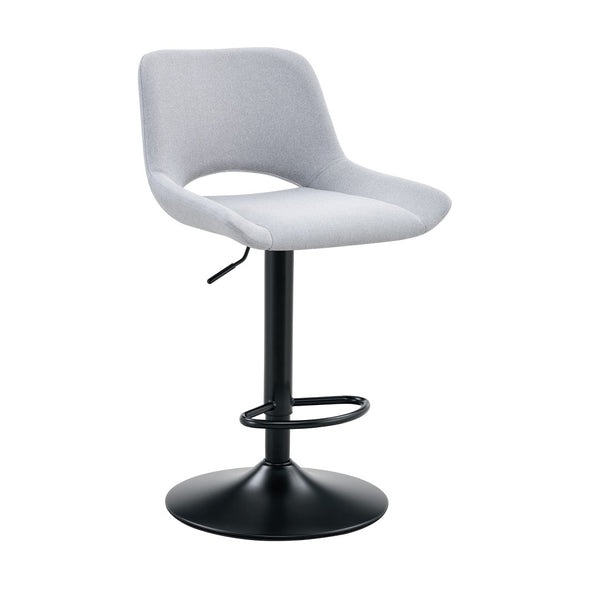 English Elm Set of 2 Pu Leather Barstools with Gold Footrest Curved Back for Kitchen Island W1151P383773