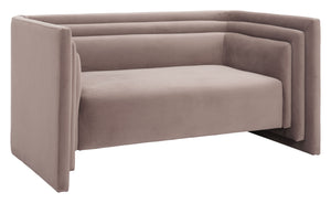 Trippel Loveseat Taupe 110306 Zuo Modern