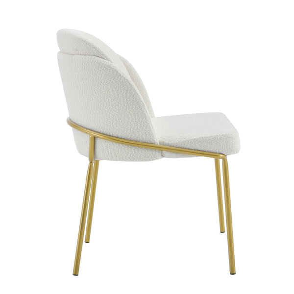 English Elm Set Set Of 2 Modern Dining Chairs With White Upholstered Seats And Brown Legs For Stylish Comfort W370P193934-GIGA